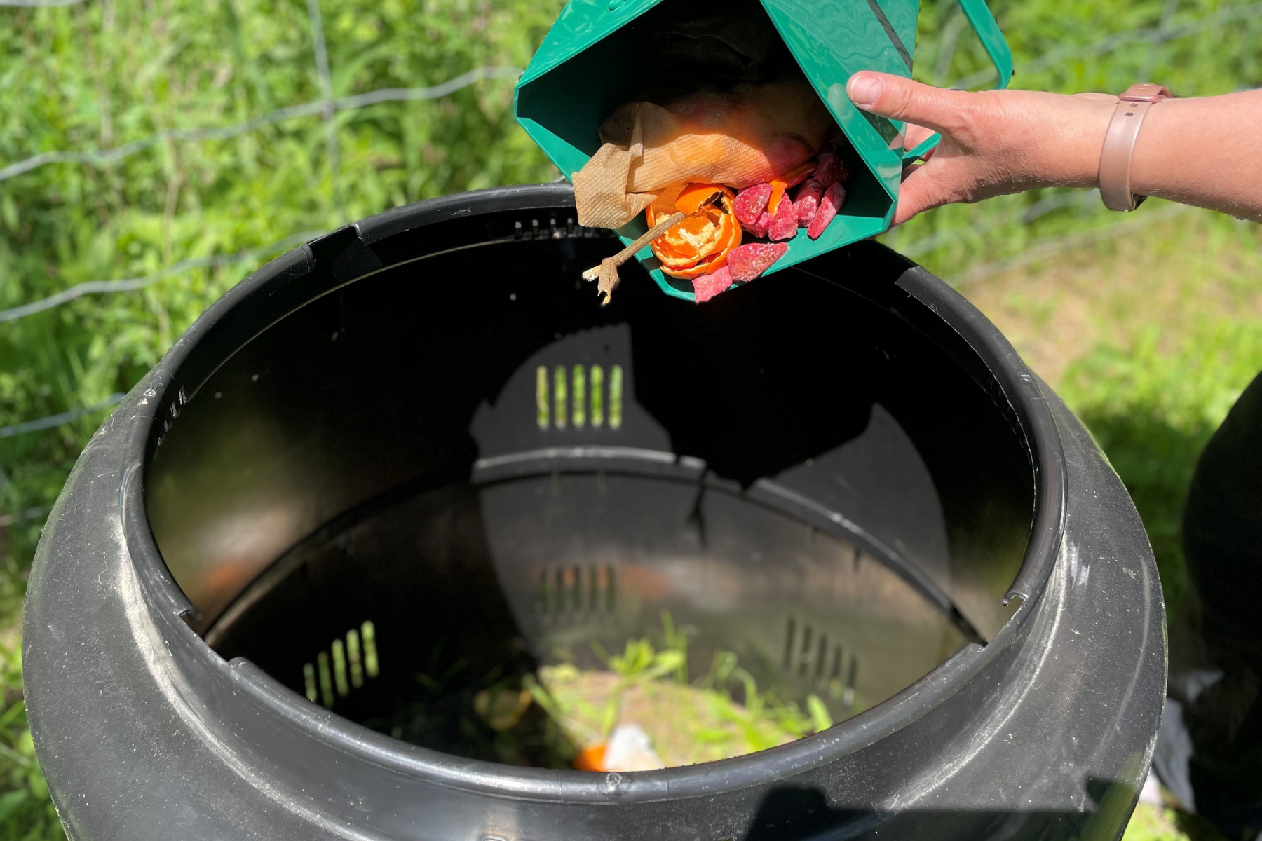 Rain barrels and composters